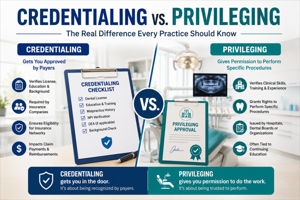 Credentialing vs. Privileging: The Real Difference Every Practice Should Know